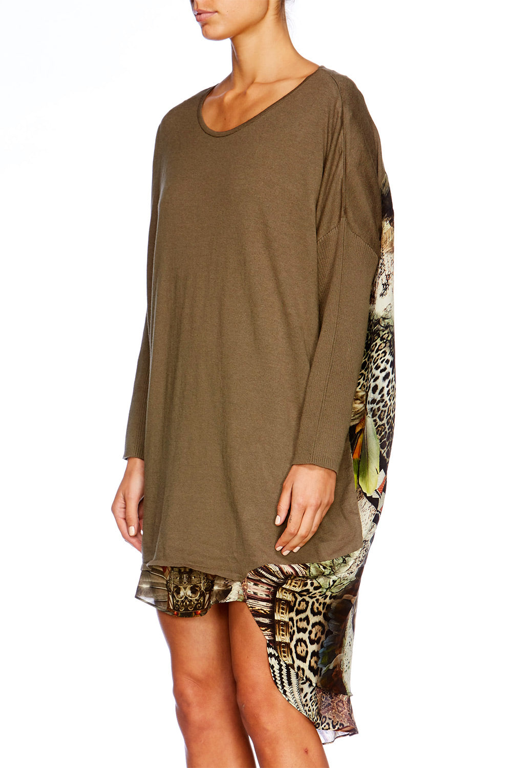 LIGHT MY FIRE LONG SLEEVE JUMPER W PRINT BACK