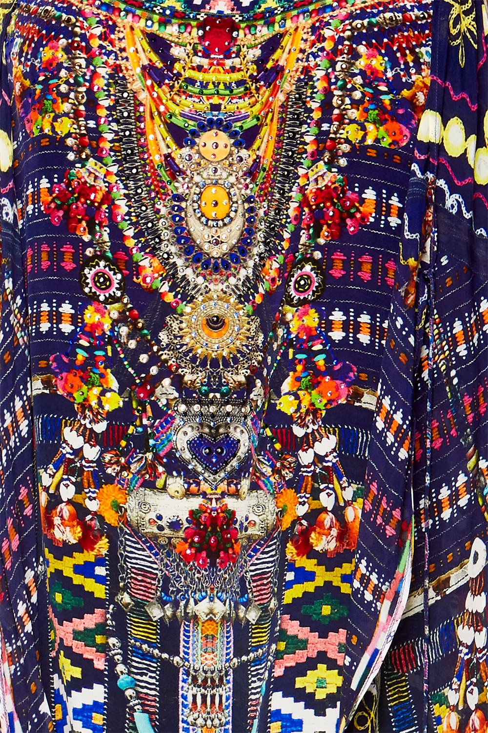 WHERE YOULL FIND ME MINI DRESS W LONG OVERLAY