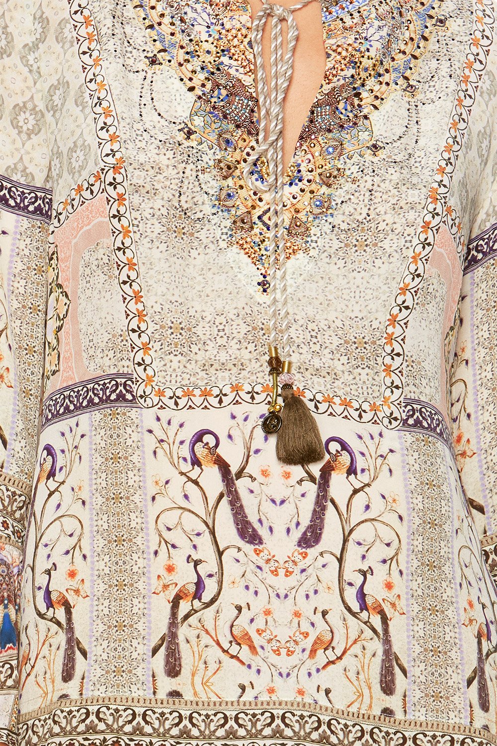 MAMA BAKSHI FRILL HEM LONG SLEEVE DRESS