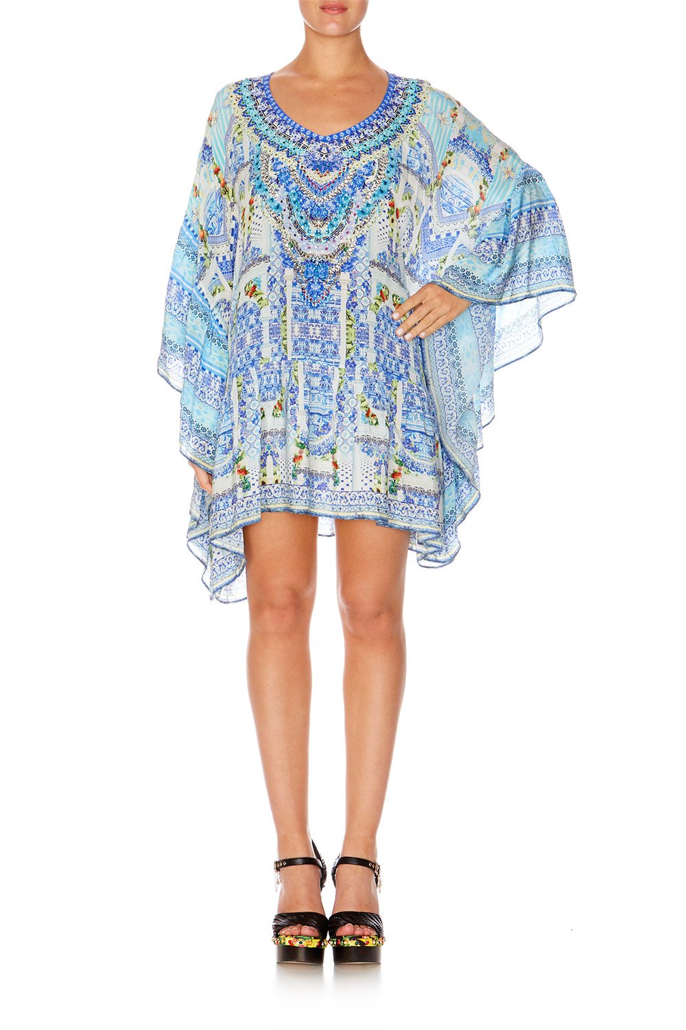 CAMILLA A NIGHT TO REMEMBER GATHERED HEM SHORT DRESS