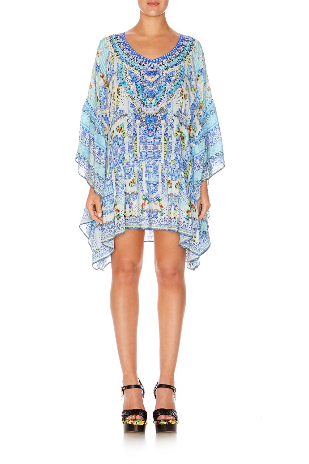 CAMILLA A NIGHT TO REMEMBER GATHERED HEM SHORT DRESS