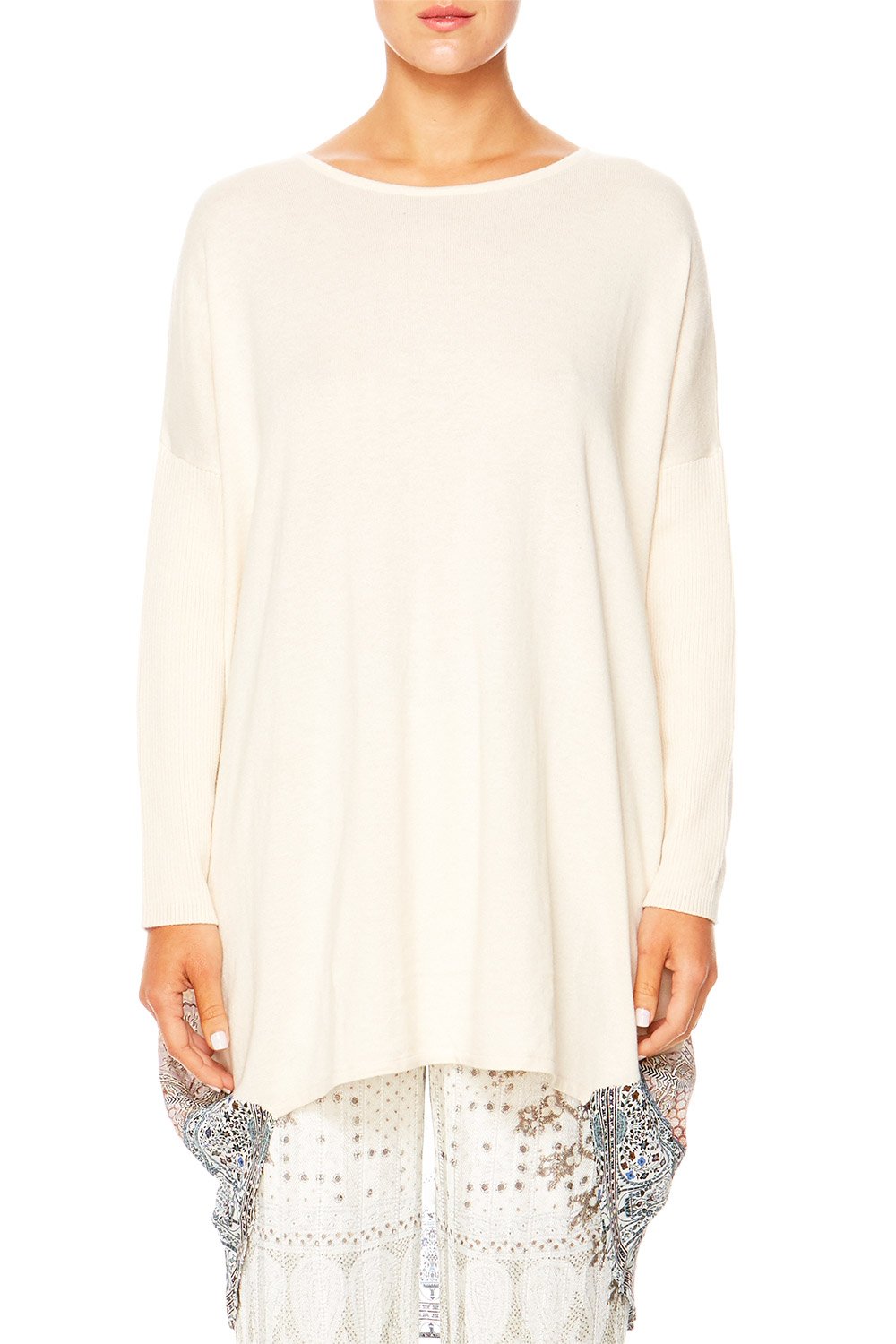 BREAKFAST WITH SILVIA LONG SLEEVE JUMPER W PRINTED BACK