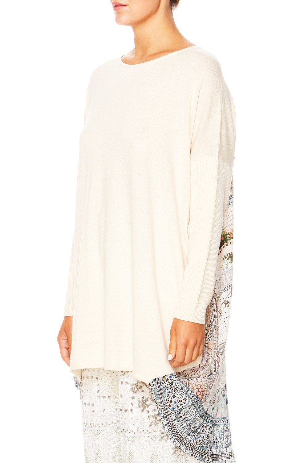 BREAKFAST WITH SILVIA LONG SLEEVE JUMPER W PRINTED BACK