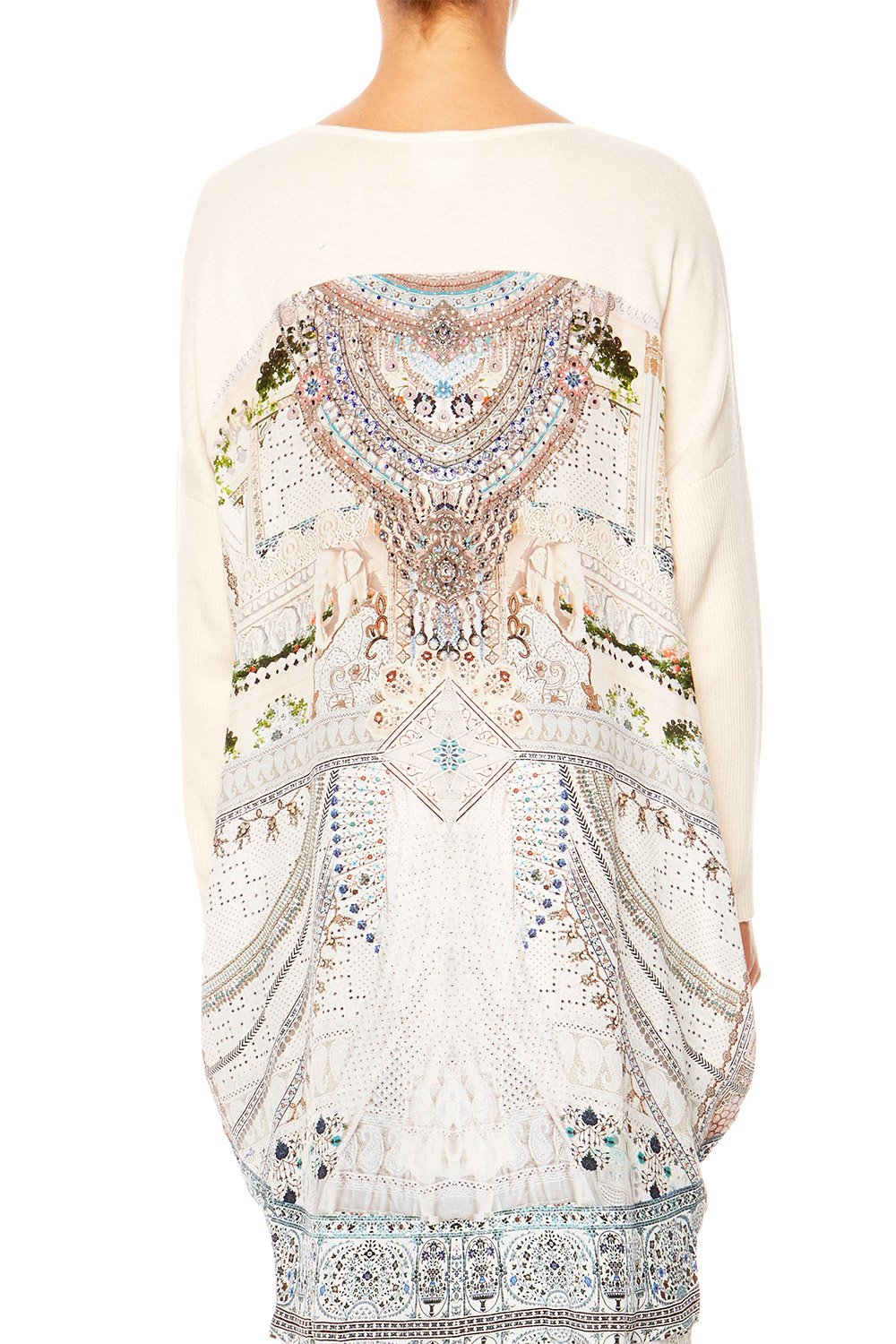 BREAKFAST WITH SILVIA LONG SLEEVE JUMPER W PRINTED BACK