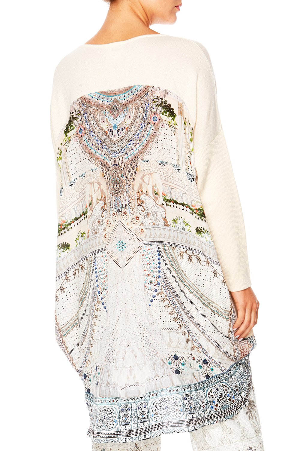 BREAKFAST WITH SILVIA LONG SLEEVE JUMPER W PRINTED BACK