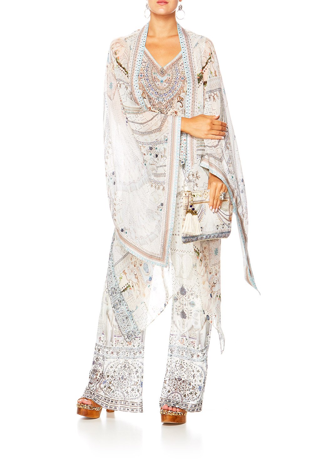 BREAKFAST WITH SILVIA LONG DRAPED ROBE