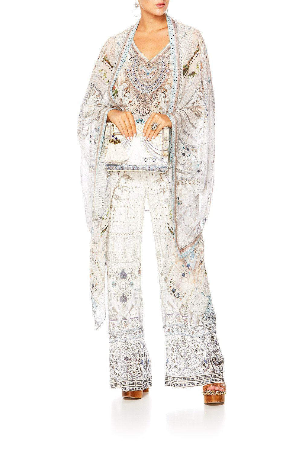 BREAKFAST WITH SILVIA LONG DRAPED ROBE