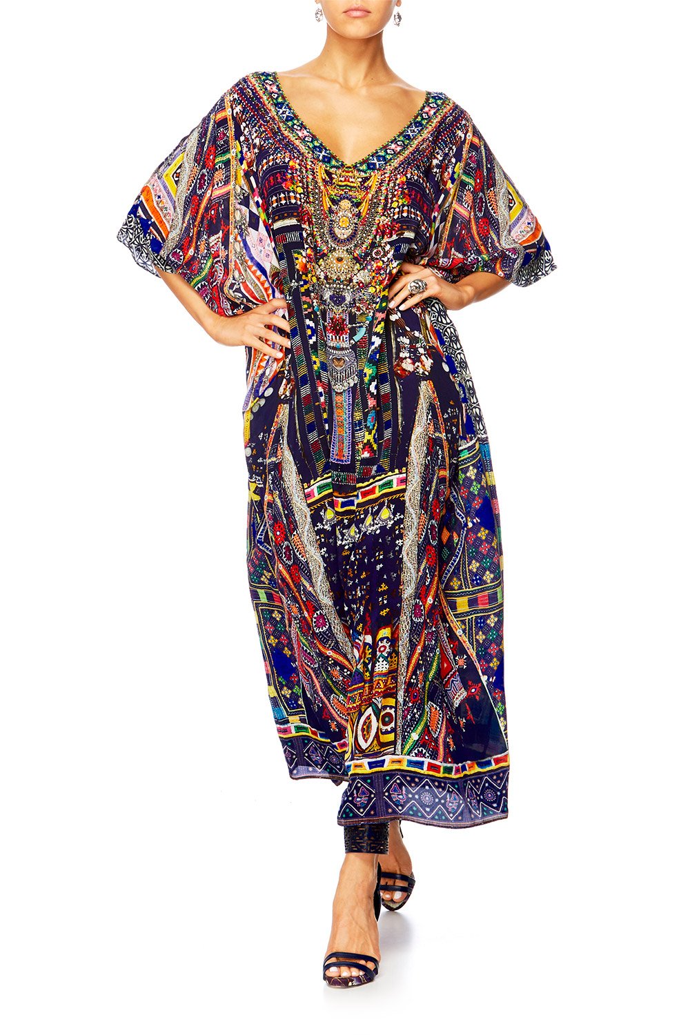 WHERE YOULL FIND ME V-NECK KAFTAN