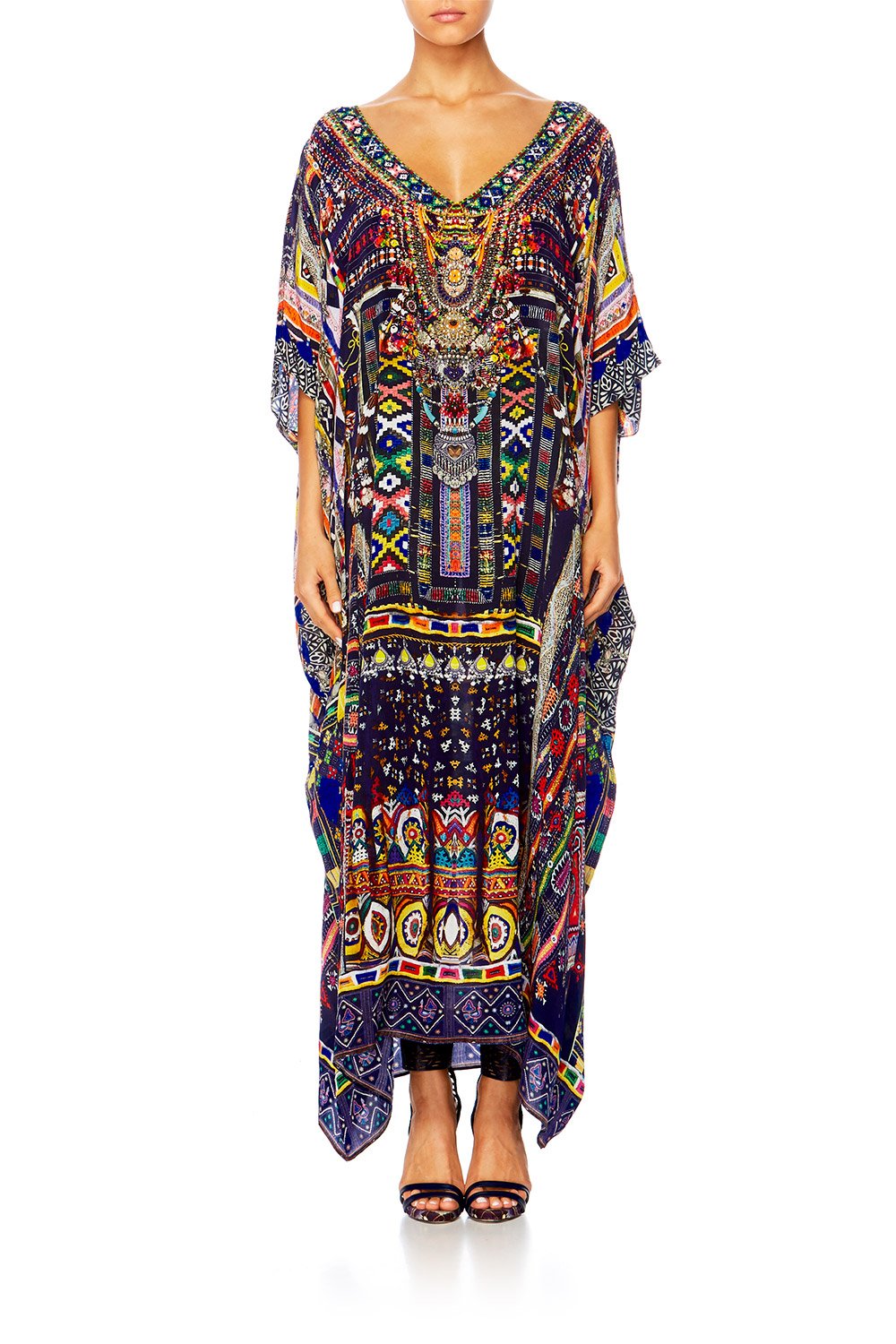 WHERE YOULL FIND ME V-NECK KAFTAN