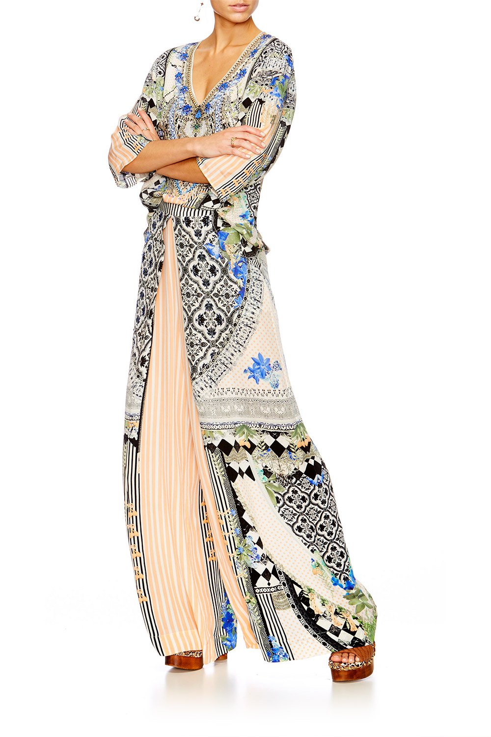 SALVADOR SECRETS OVERSIZED PLEAT PANT