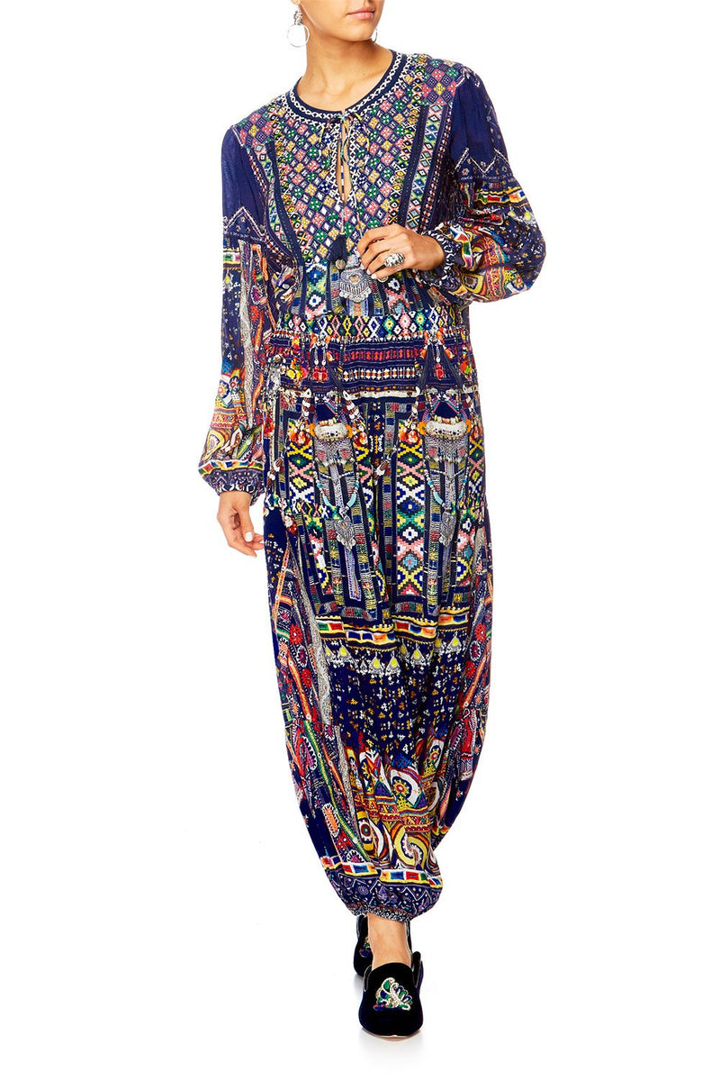 LONGLINE PEASANT TOP WHERE YOU'LL FIND ME