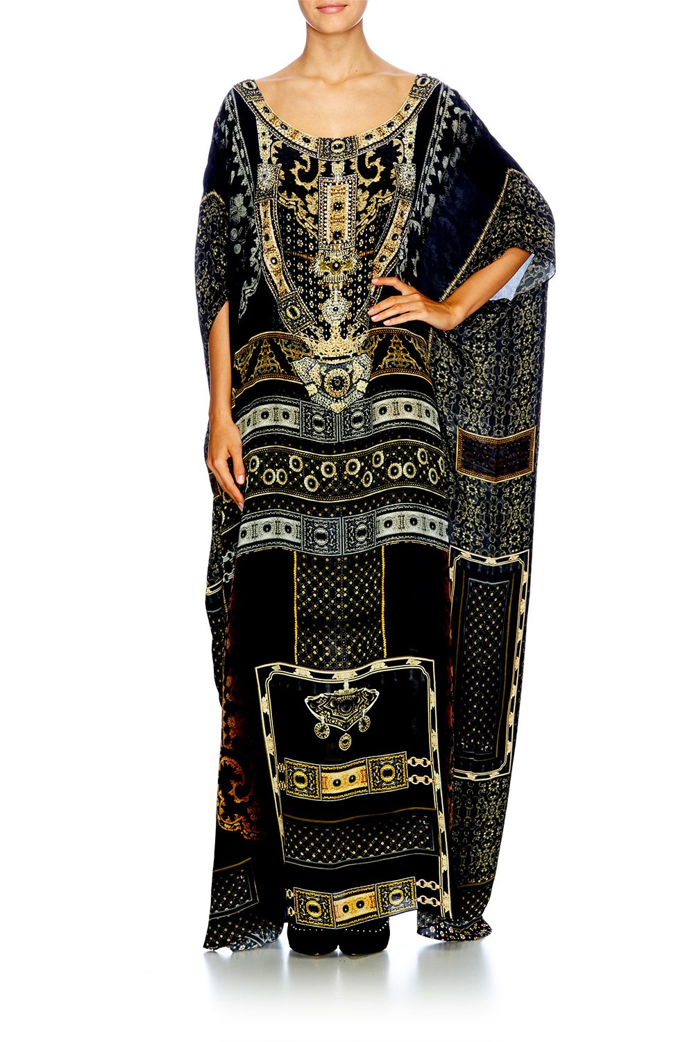 FOR THE LOVE OF LHASA ROUND NECK KAFTAN