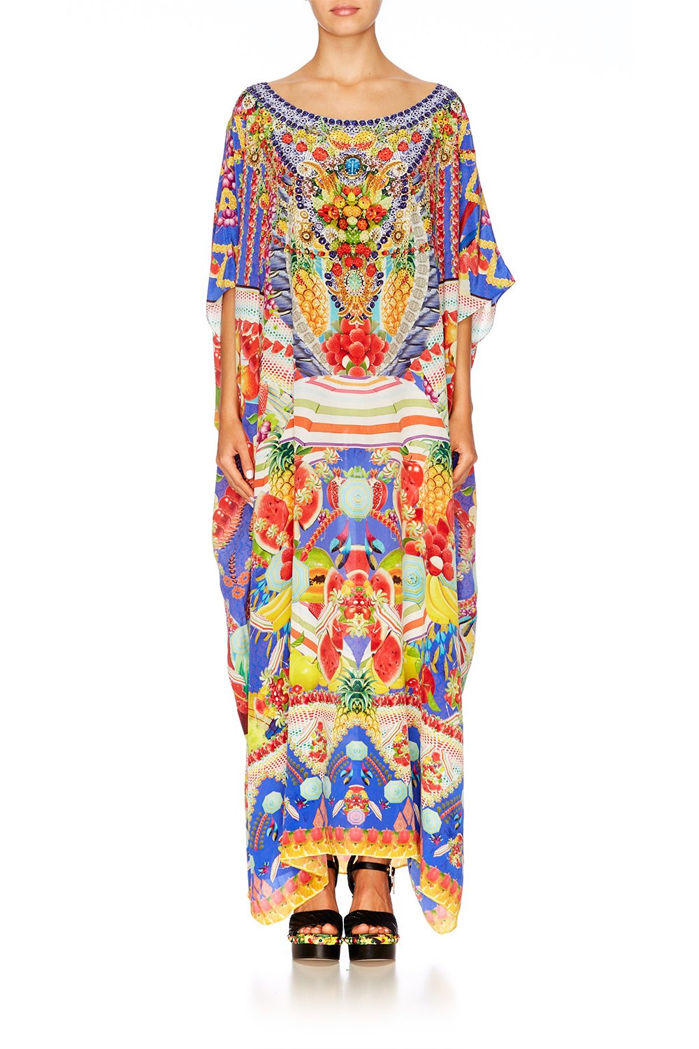 RIO RIOT ROUND NECK KAFTAN