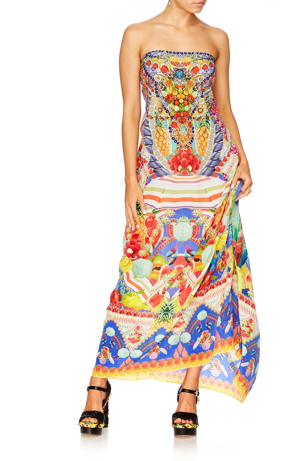 RIO RIOT ROUND NECK KAFTAN