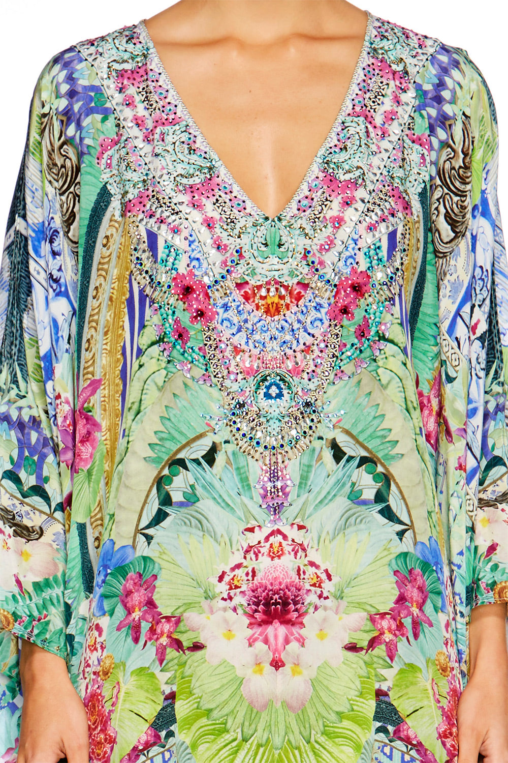 BAHIA BLISS SPLIT FRONT SHORT KAFTAN