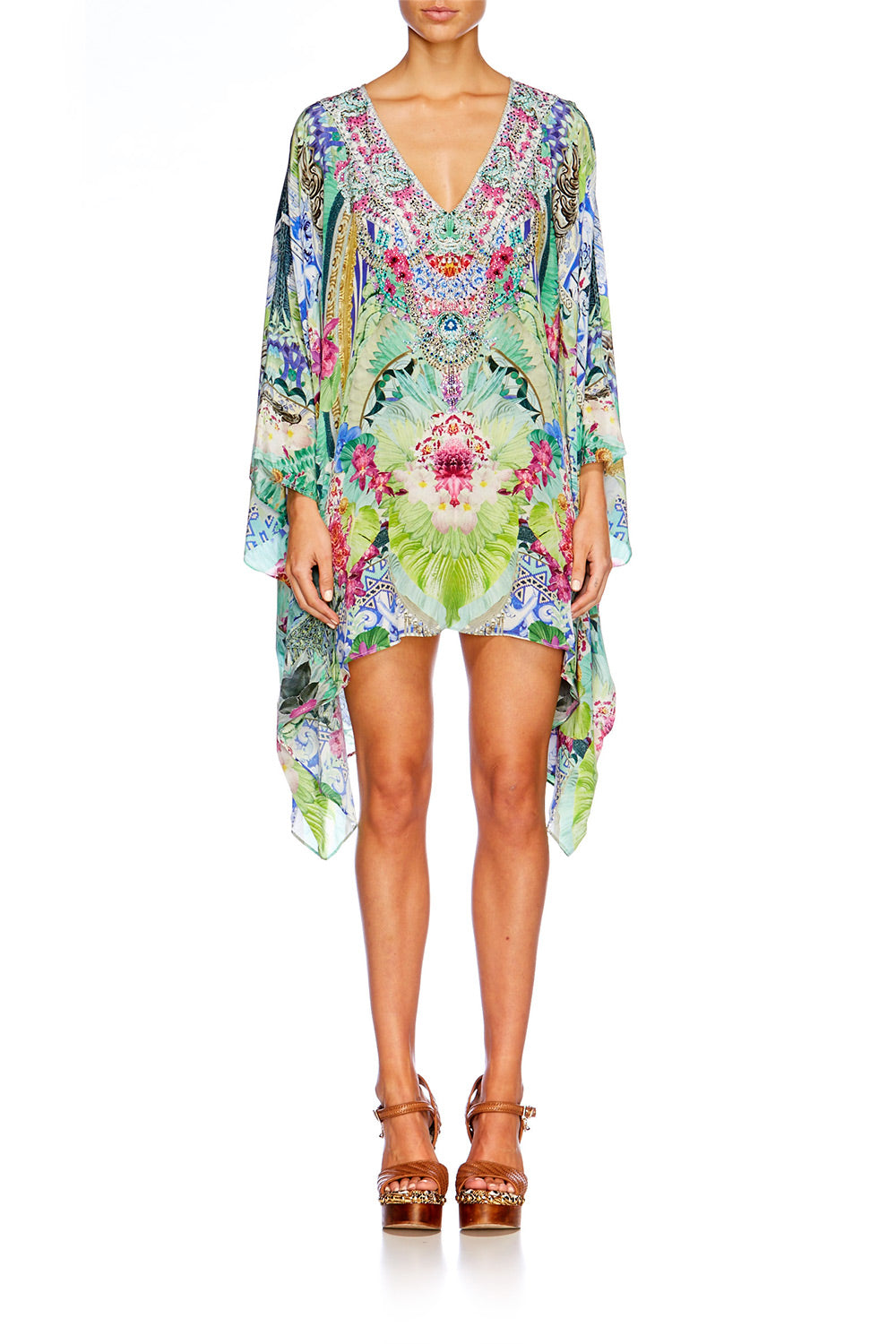 BAHIA BLISS SPLIT FRONT SHORT KAFTAN