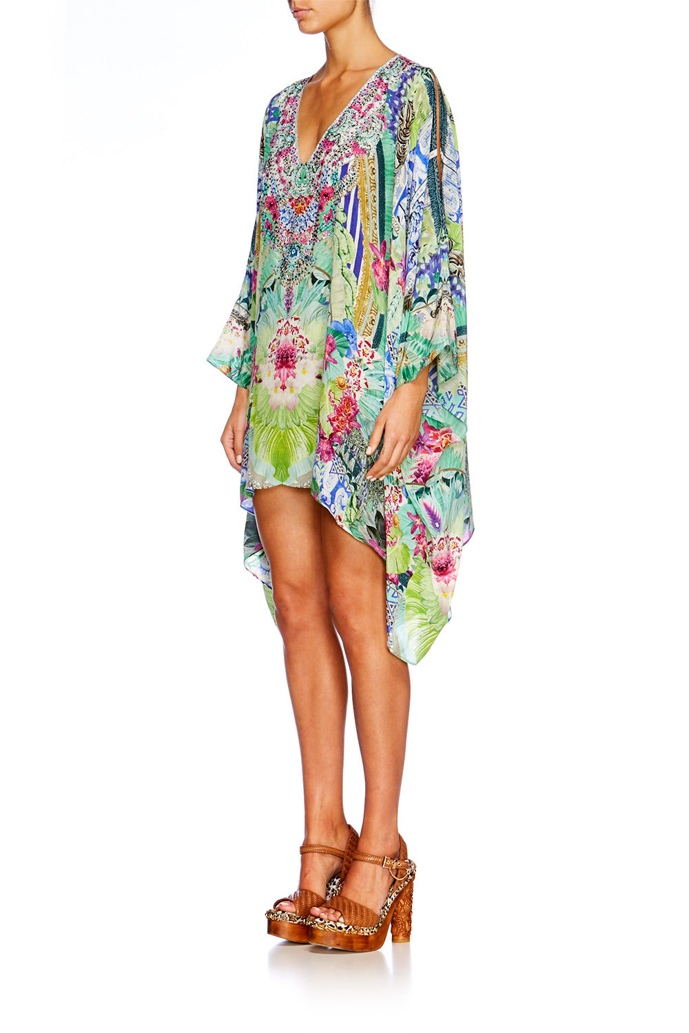 BAHIA BLISS SPLIT FRONT SHORT KAFTAN
