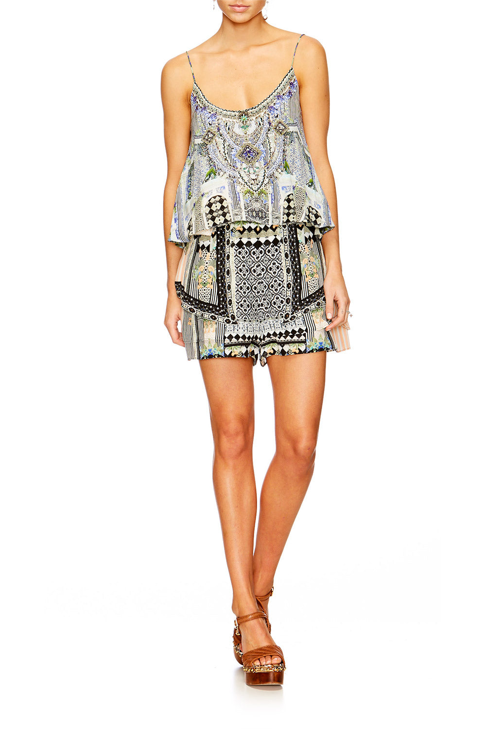 SALVADOR SECRETS SHORT W OVERLAY AND TIE