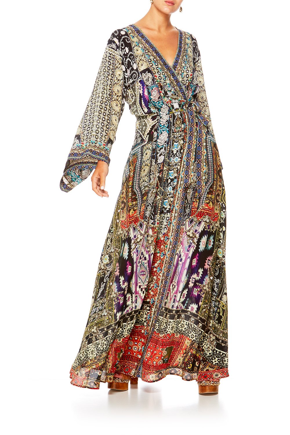 CAMILLA JAGGIS KINGDOM KIMONO WRAP DRESS