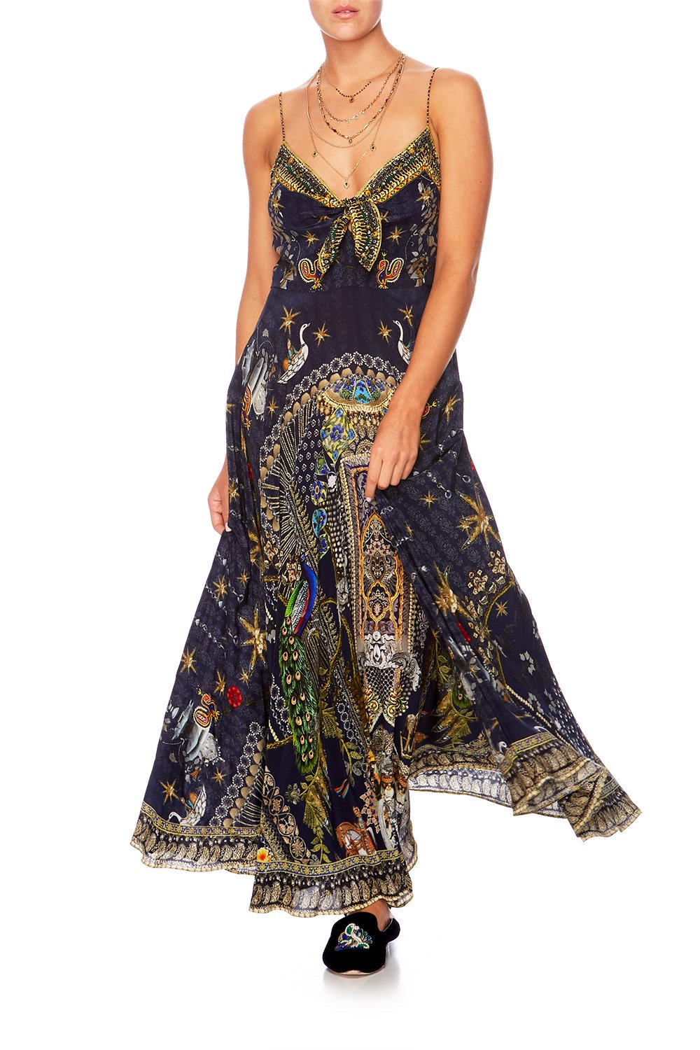 CHILDREN OF THE WORLD LONG DRESS W TIE FRONT