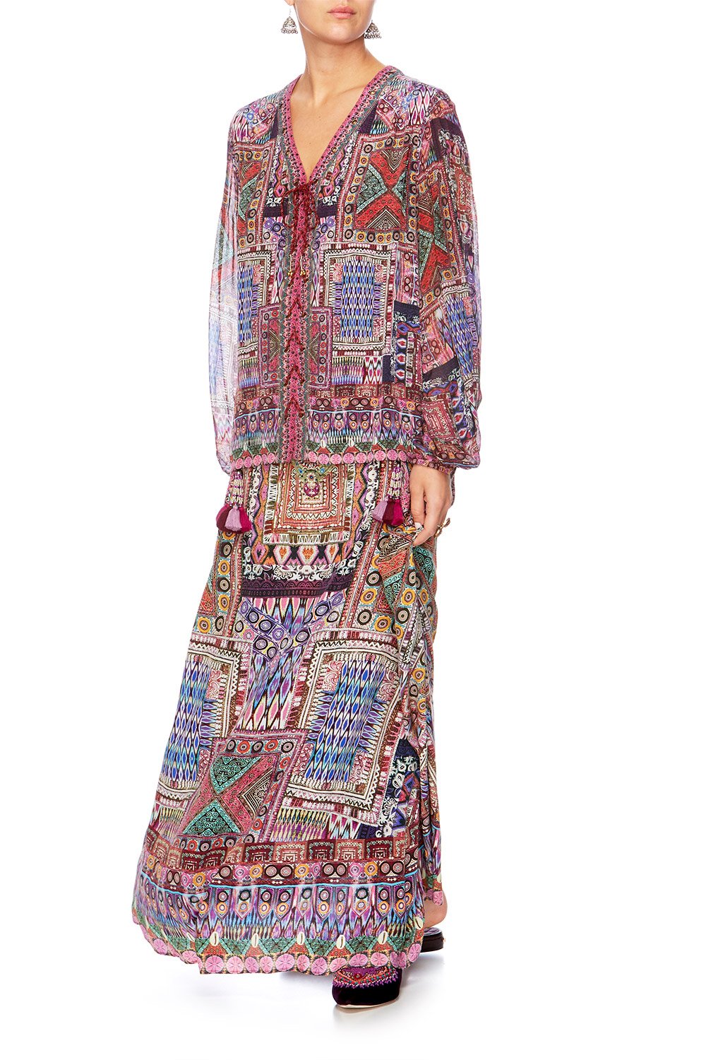 THE JAIPUR FOUR A LINE FRILL DRESS