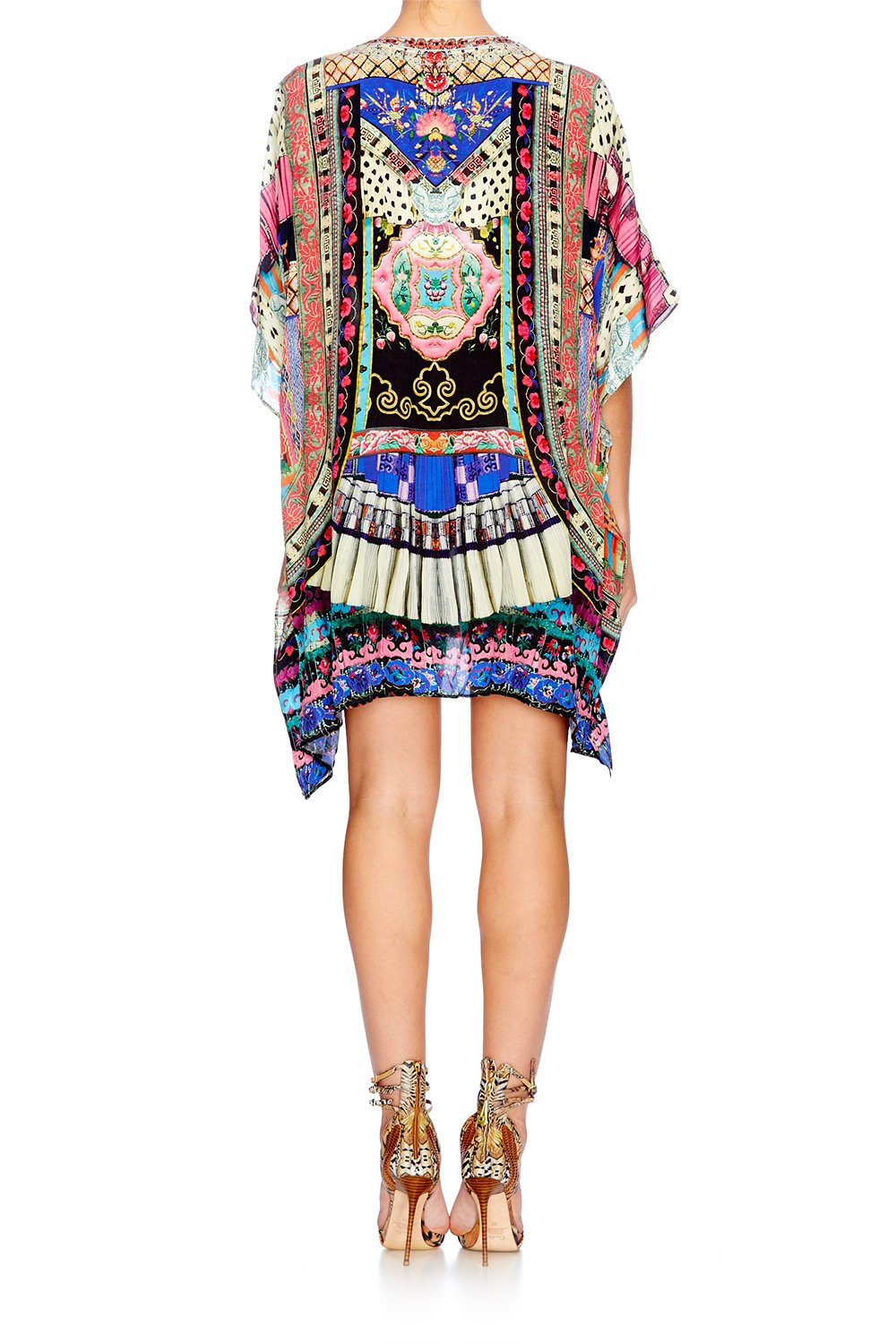 ABOUT A GIRL SHORT LACE UP KAFTAN