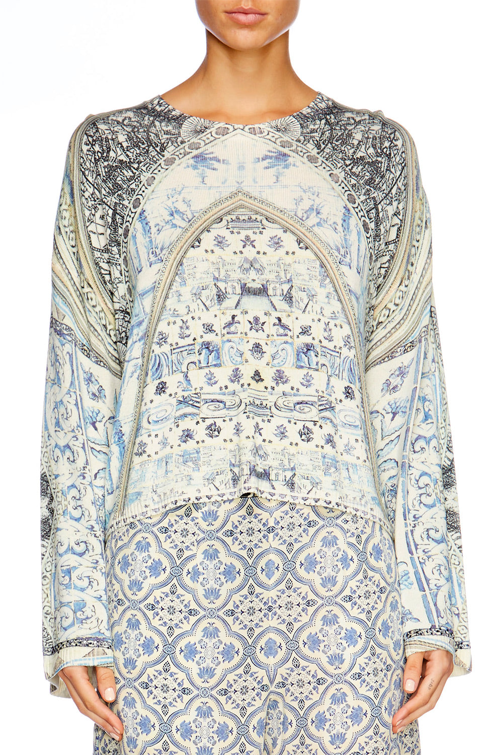 LOST IN A DREAM PRINTED KNITTED JUMPER