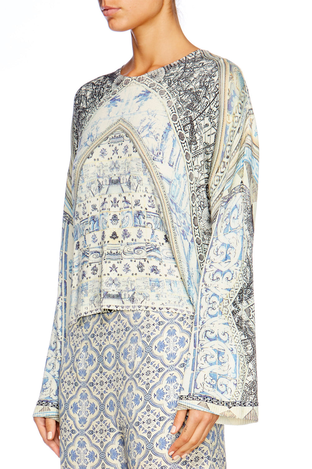 LOST IN A DREAM PRINTED KNITTED JUMPER