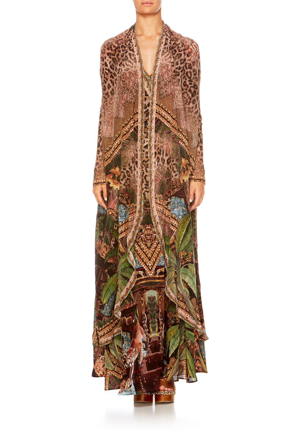 THE GYPSY LOUNGE LONG CASUAL JACKET W POCKETS