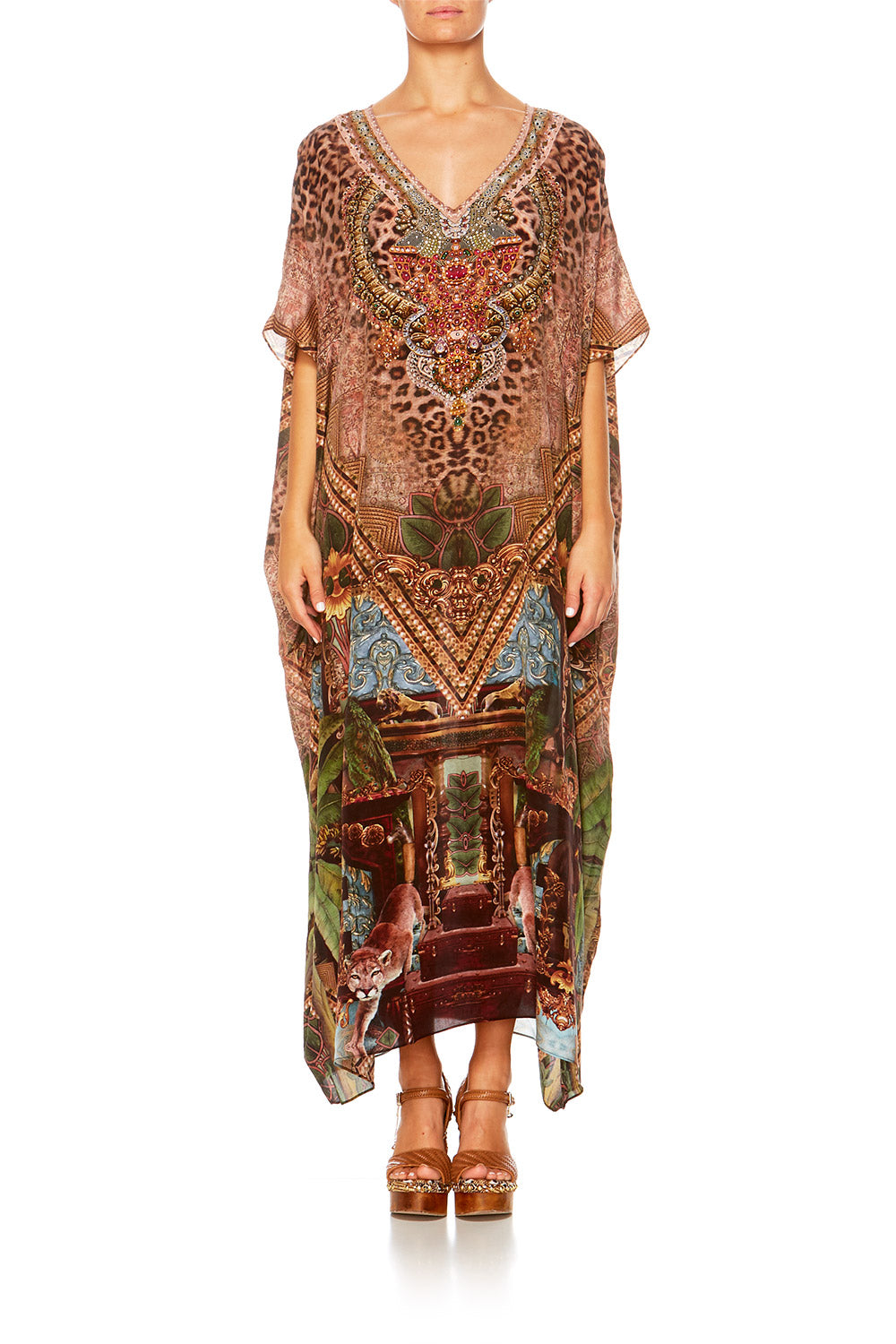 THE GYPSY LOUNGE V-NECK KAFTAN