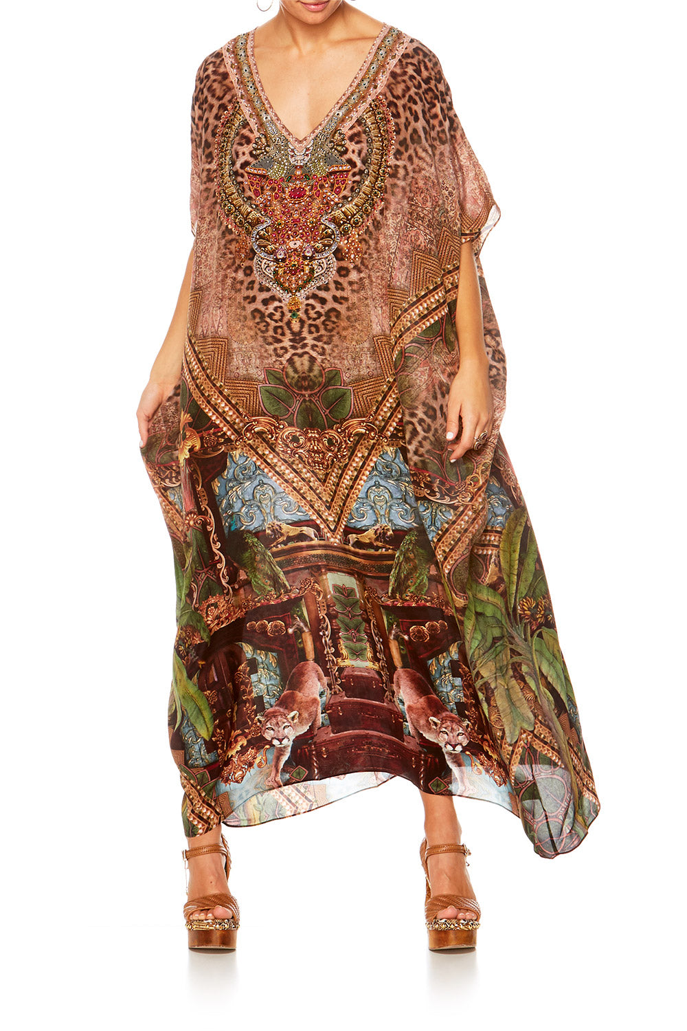 THE GYPSY LOUNGE V-NECK KAFTAN