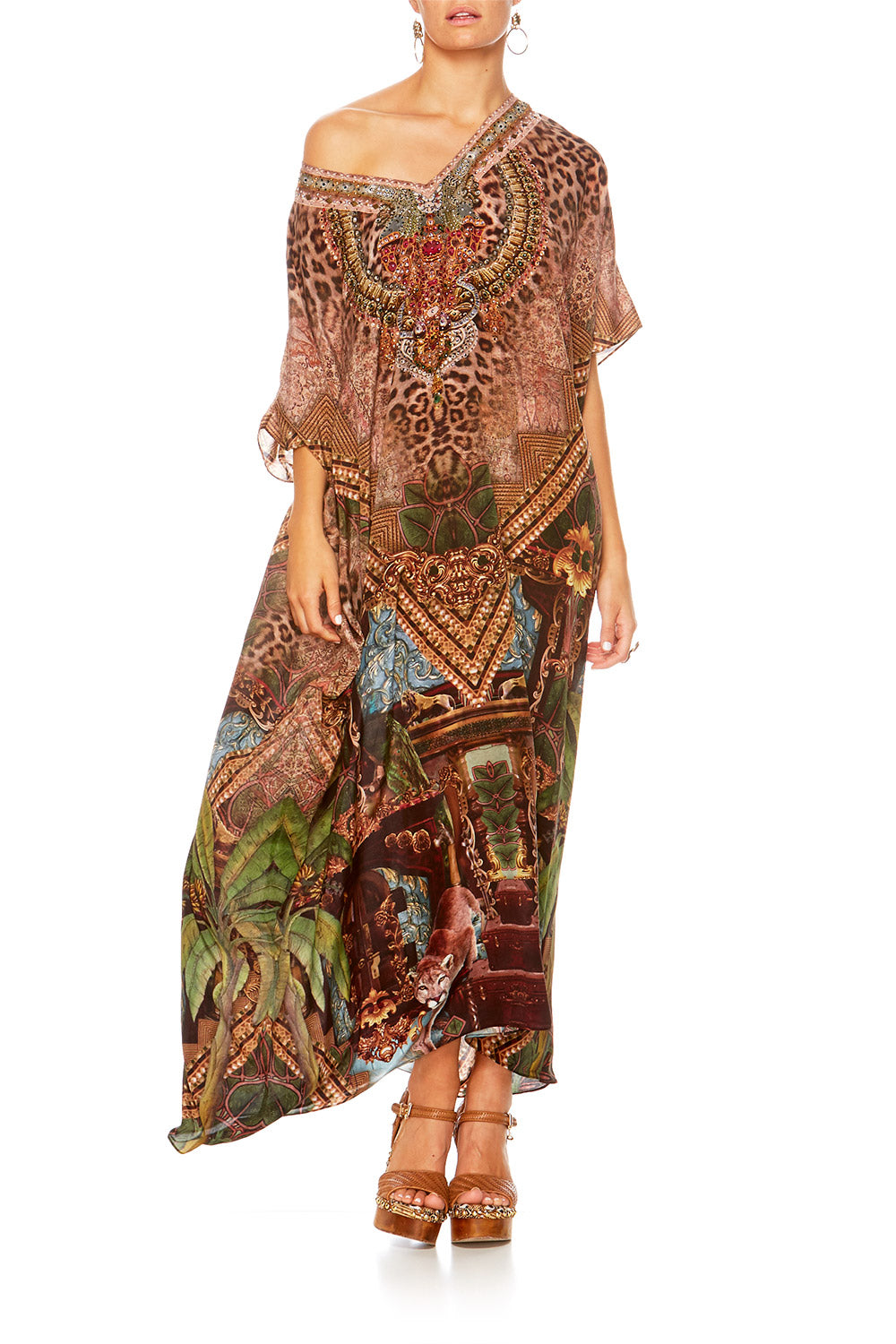 THE GYPSY LOUNGE V-NECK KAFTAN