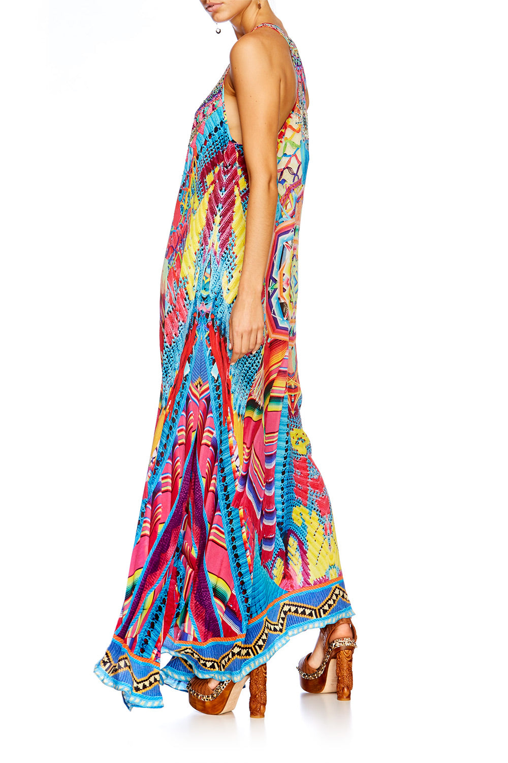 MS MOCHILLA V NECK RACER BACK DRESS