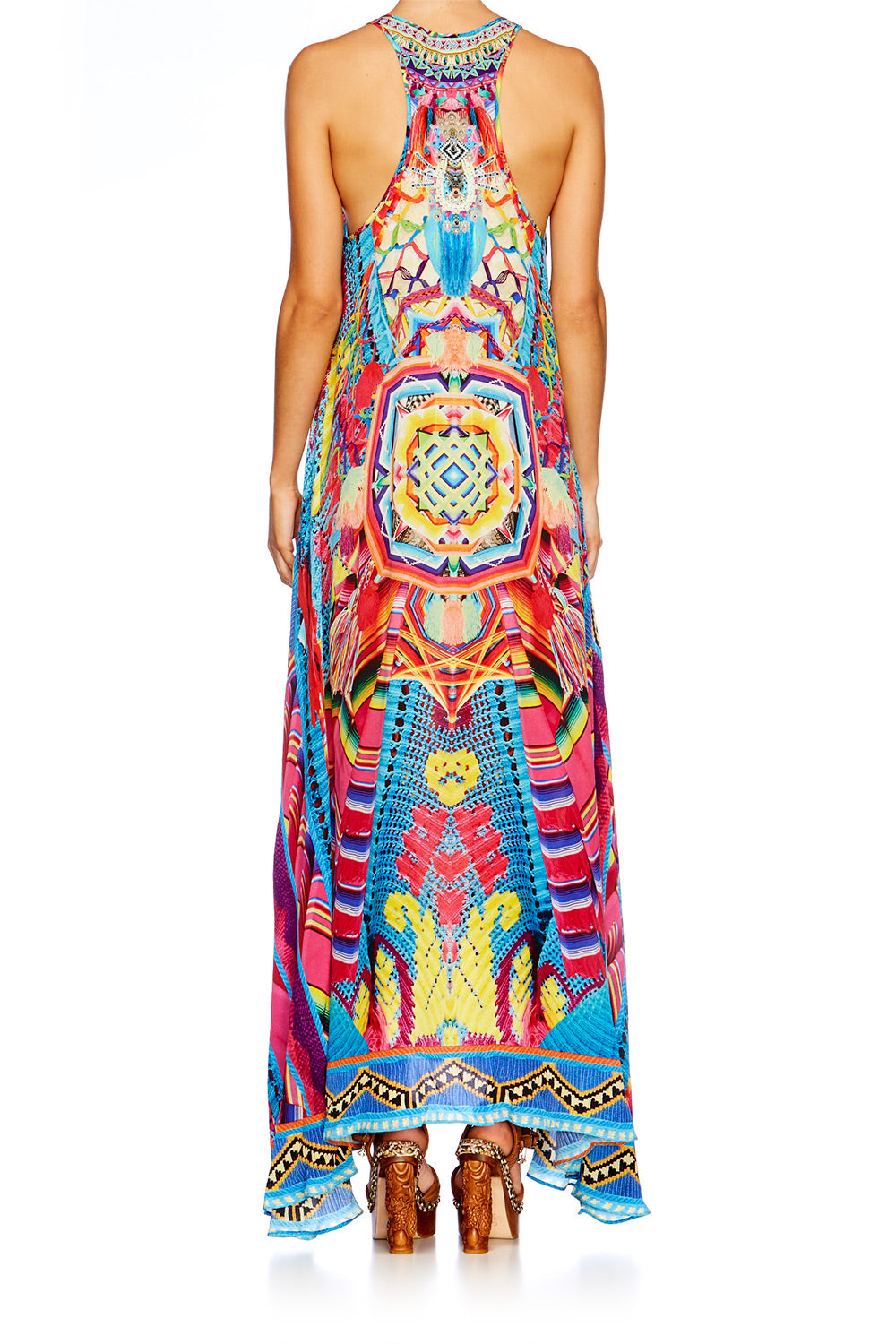 MS MOCHILLA V NECK RACER BACK DRESS