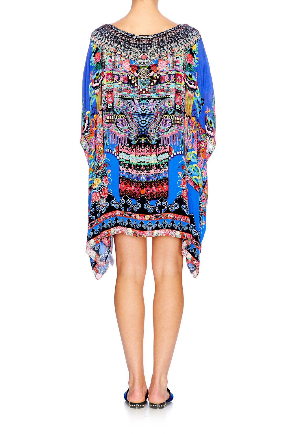 PRETTY PRECESSION SHORT ROUND NECK KAFTAN