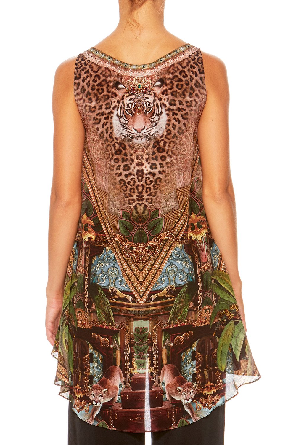 THE GYPSY LOUNGE LONG BACK SCOOP NECK SINGLET