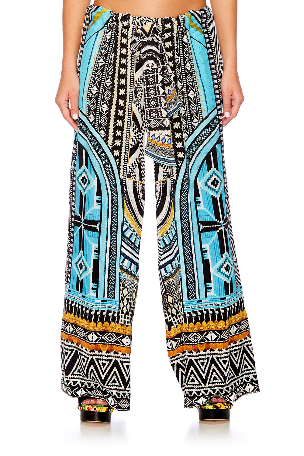 RUNAWAY READY LOUNGE TROUSER W TIE WAIST