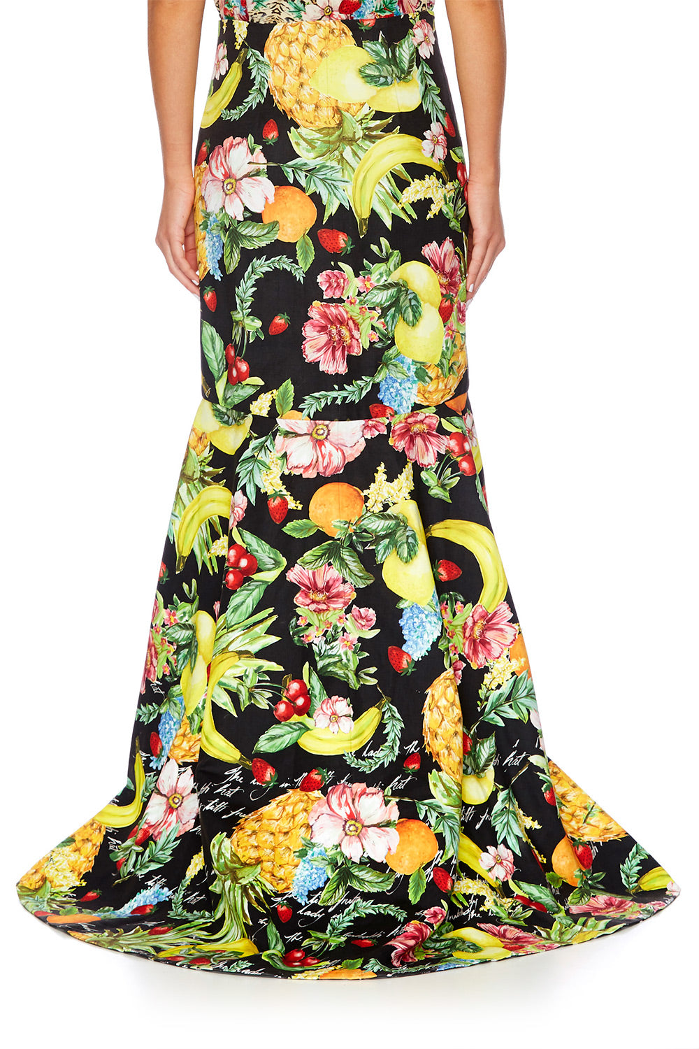 CALL ME CARMEN WRAP SKIRT W FRONT TUCKS