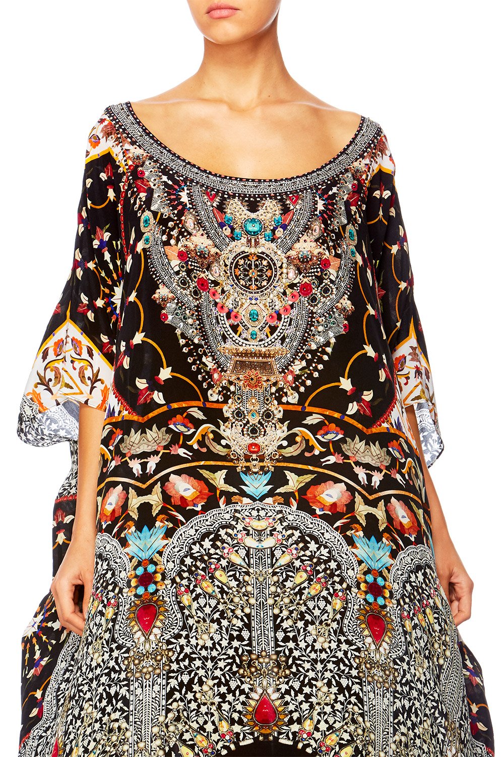 CHAMBER OF REFLECTIONS ROUND NECK KAFTAN