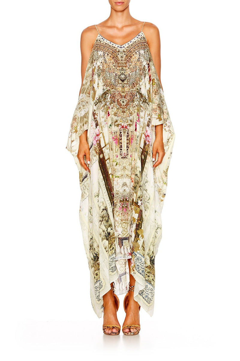SHOESTRING STRAP KAFTAN GIRL IN THE GARDEN  CAMILLA