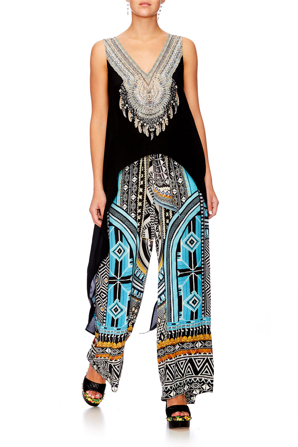 RUNAWAY READY LOUNGE TROUSER W TIE WAIST