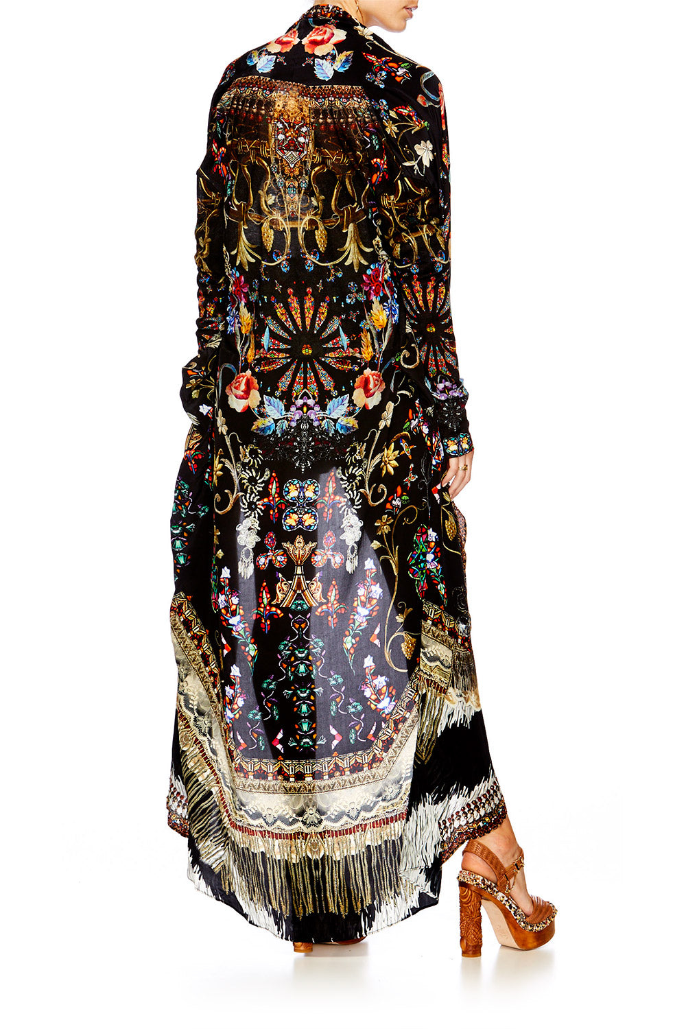 DANCING IN THE DARK LONG CASUAL JACKET W POCKETS