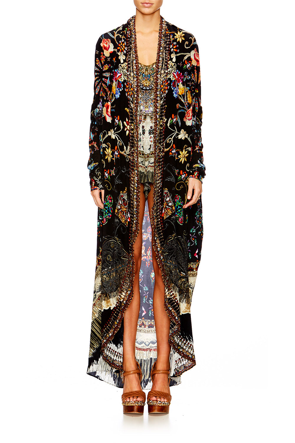 DANCING IN THE DARK LONG CASUAL JACKET W POCKETS