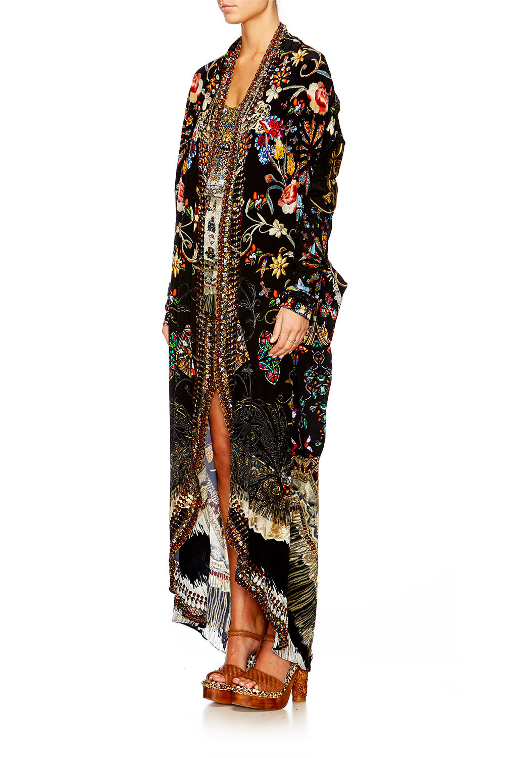 DANCING IN THE DARK LONG CASUAL JACKET W POCKETS