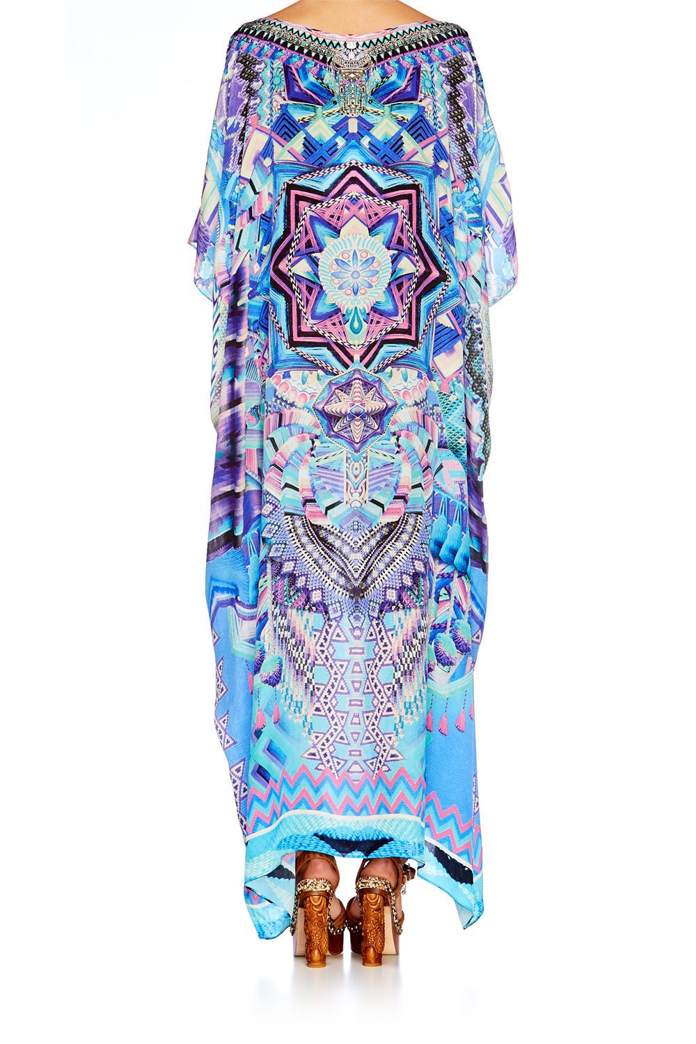 THREADS OF COSMOS ROUND NECK KAFTAN