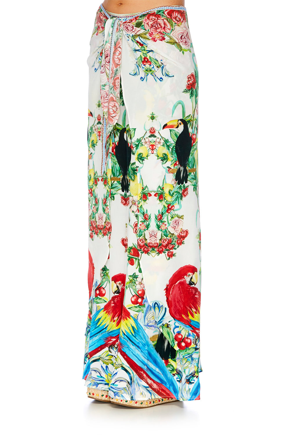 ONE FLEW OVER LOOSE TROUSER W TIE FRONT