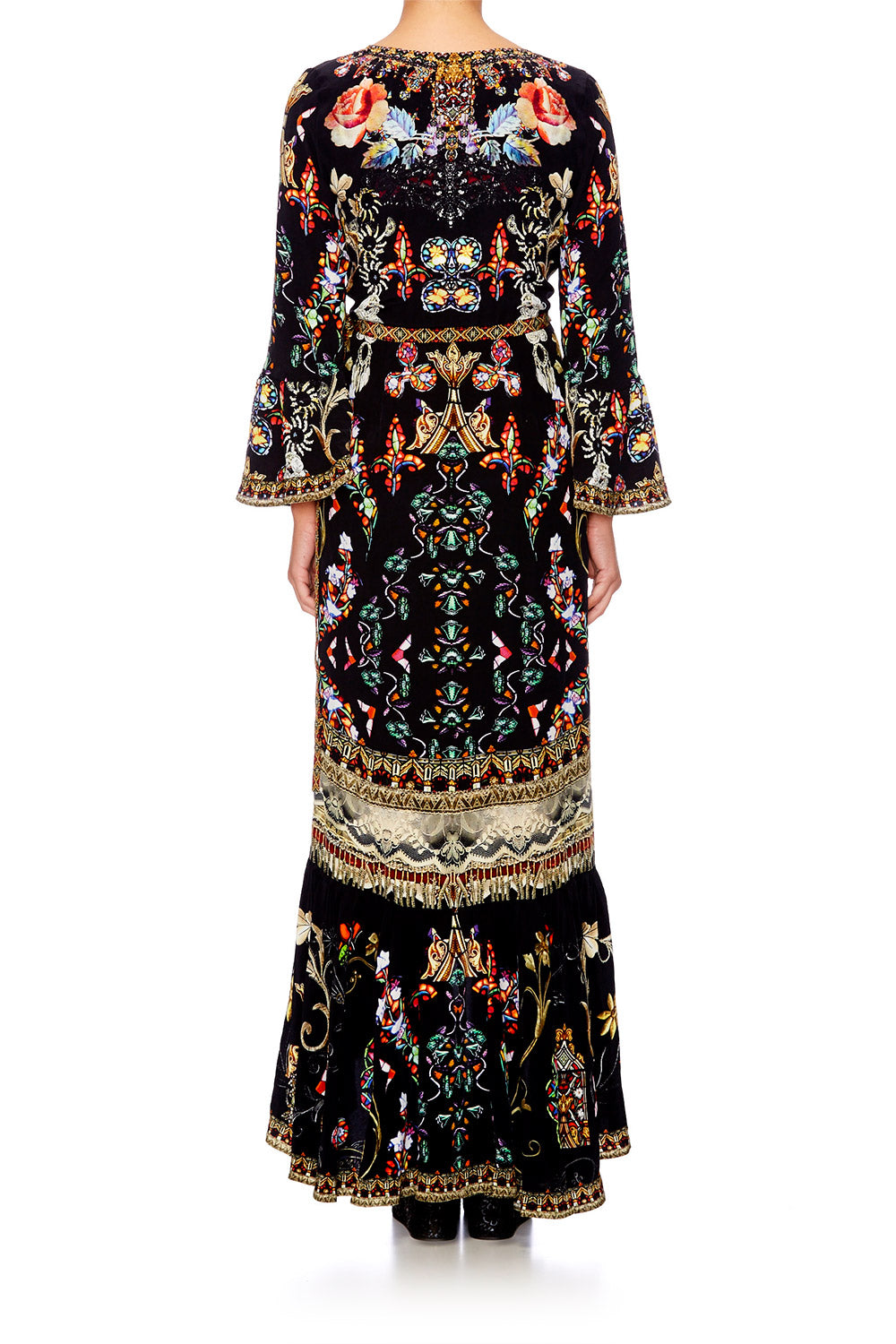 DANCING IN THE DARK LONG SLEEVE WRAP DRESS