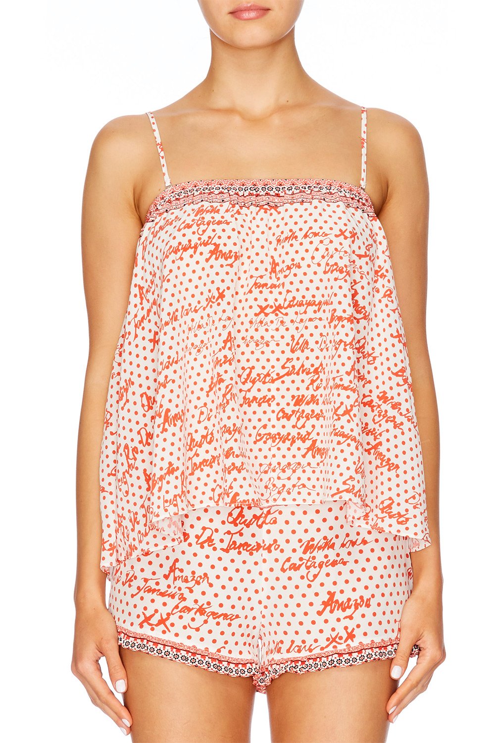 CONNECT THE DOTS STRAPLESS TUBE TOP