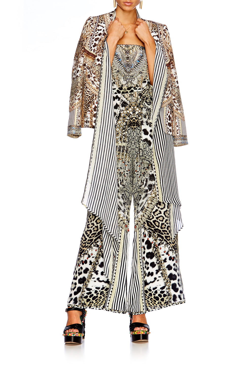 ANIMAL INSTINCT JACKET W REMOVABLE COLLAR