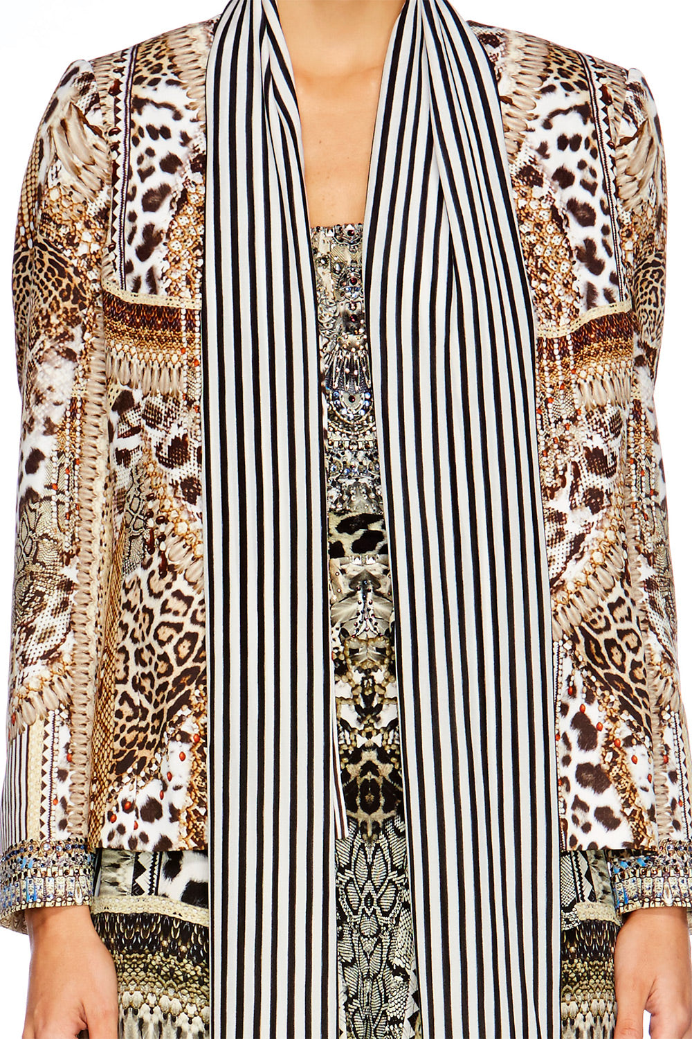 ANIMAL INSTINCT JACKET W REMOVABLE COLLAR